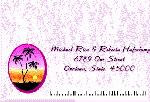 Hawaiian Wedding & Luau RSVP Postcard Front